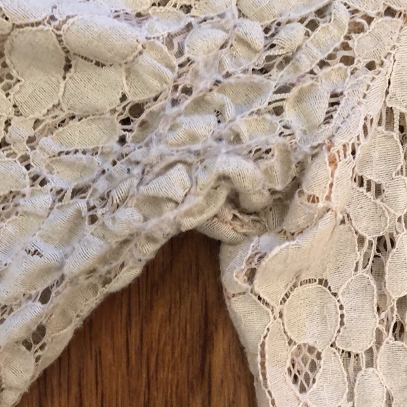 ✨Host Pick! Exquisite lace crochet cardigan with mesh peplum and ties in cotton - Picture 11 of 12